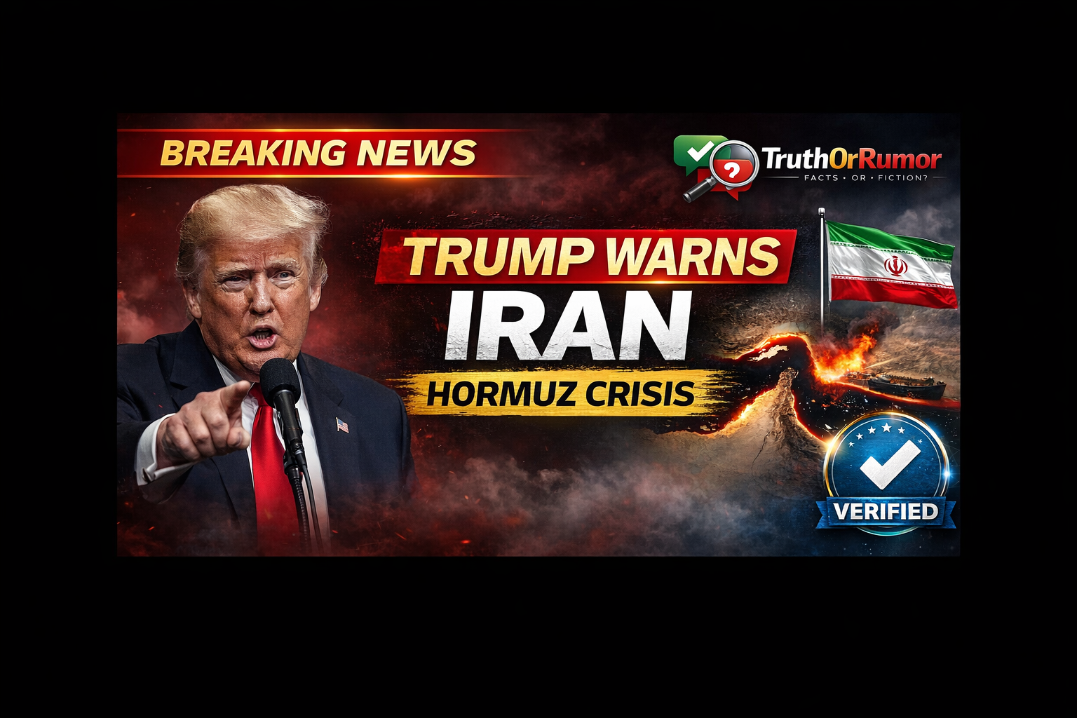 Trump Threatens Iran Over Strait of Hormuz as Tehran Rejects Ceasefire Claim