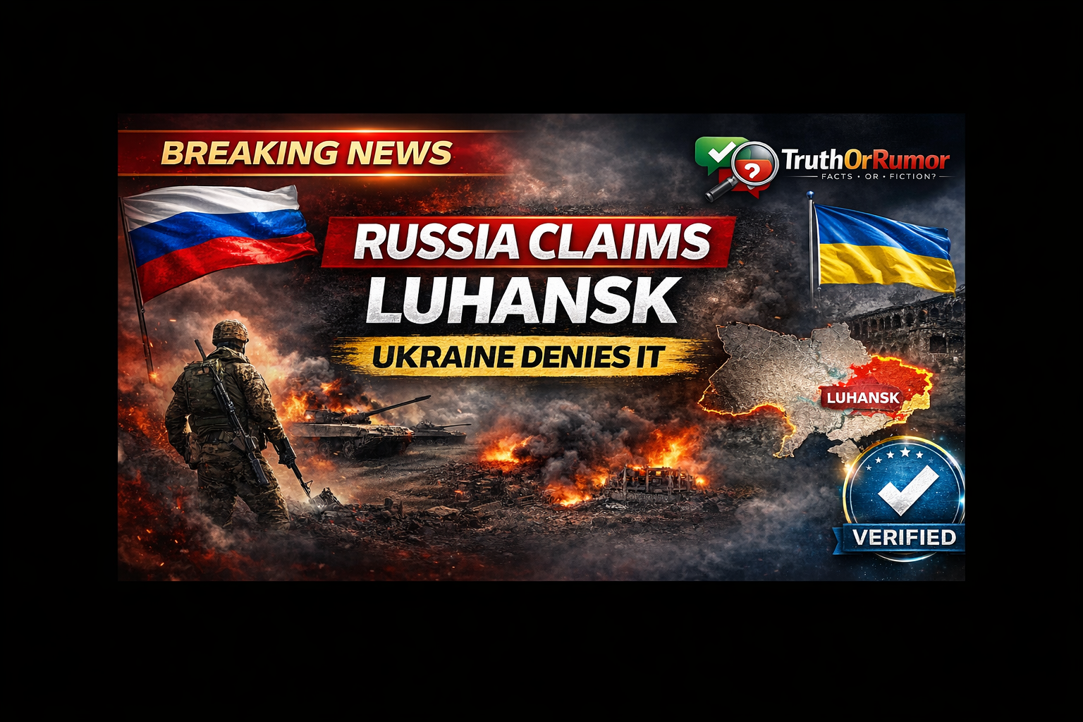 Russia Claims Full Control of Luhansk, but Ukraine Rejects the Statement