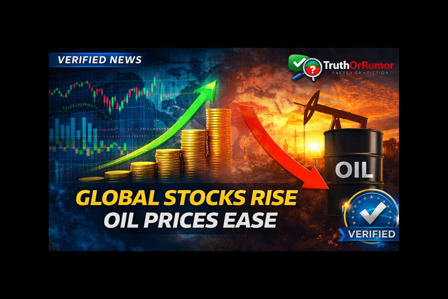 Global Stocks Rally as Oil Prices Ease on Hopes of an End to the Iran War