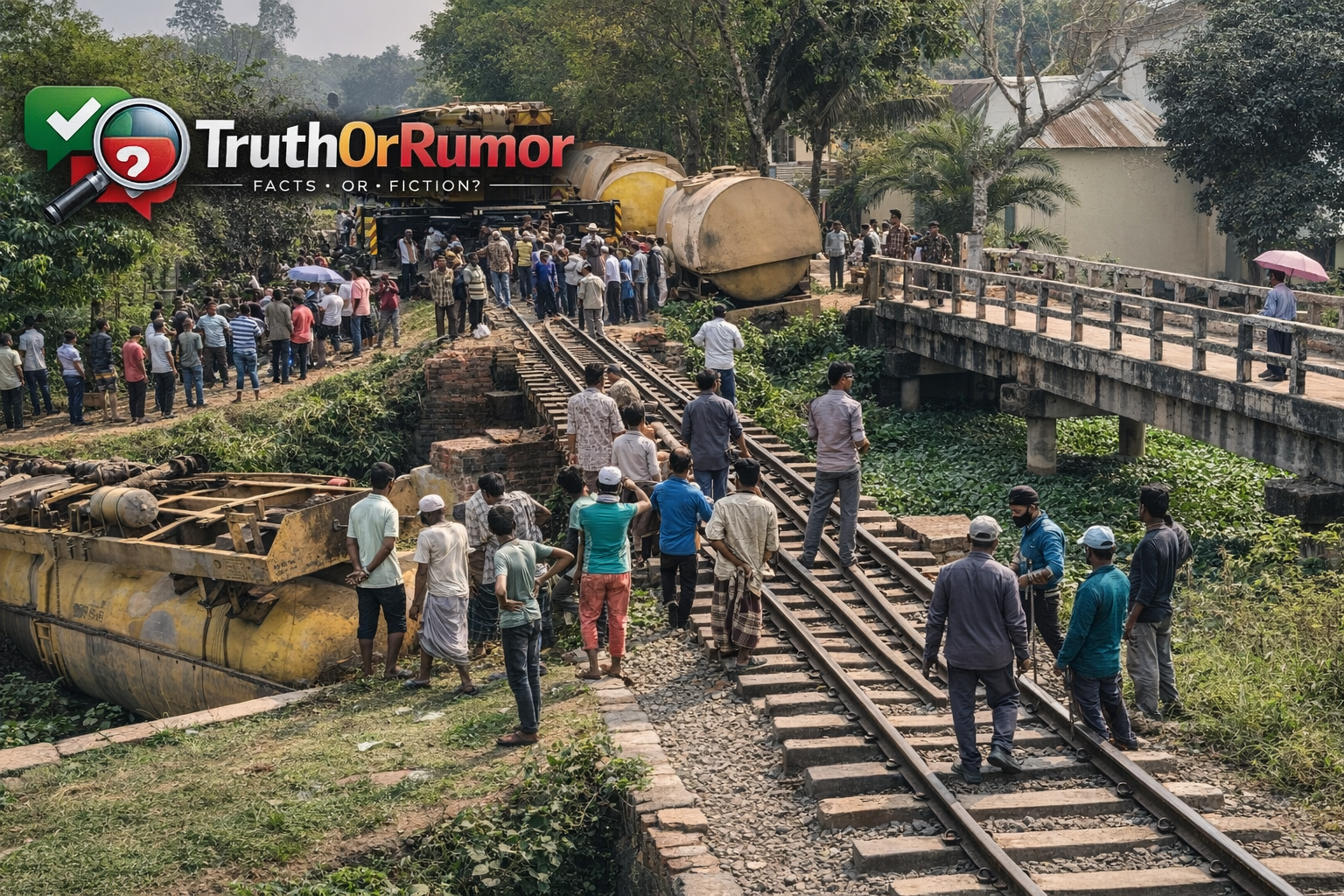 হবিগঞ্জে তেলবাহী ট্রেন লাইনচ্যুত, ১৮ ঘণ্টা পর সিলেটের রেল যোগাযোগ স্বাভাবিক